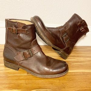 Frye Bootys with Zipper Closure